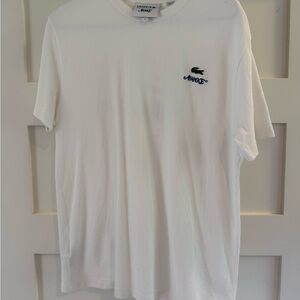 Lacoste Men's White Short Sleeve Tee with Logo